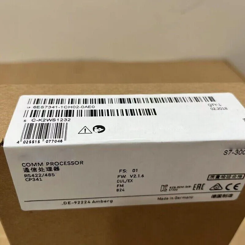 New communication processor 6ES7341-1CH02-0AE0 6ES7 341-1CH02-0AE0 6ES73 41-1CH02-0AE0 Fast delivery One-year warranty
New communication processor 6ES7341-1CH02-0AE0 6ES7 341-1CH02-0AE0 6ES73 41-1CH02-0AE0 Fast delivery One-year warranty