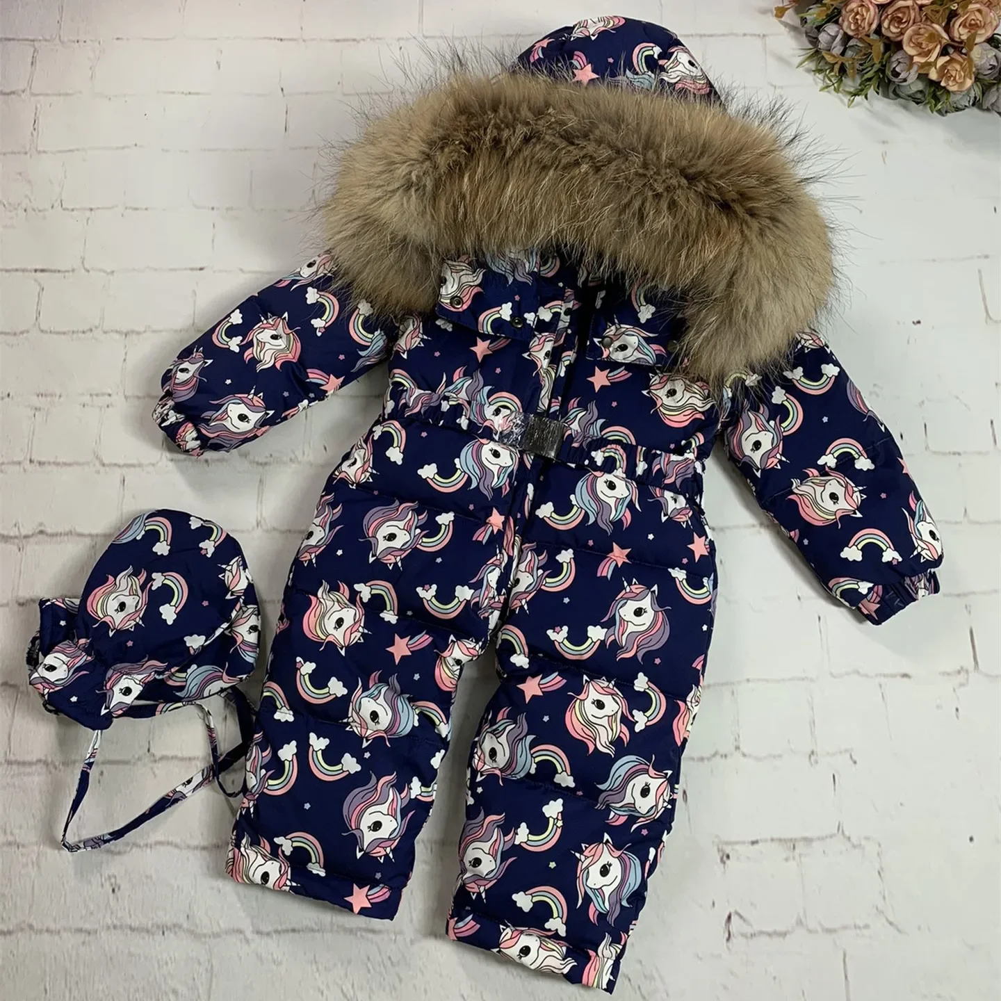 2023 New Goose Down Jacket for Baby Girl Boy Cartoon Pattern Jumpsuits with Real Fur Collar 0-4years Baby Winter Clothes
2023 New Goose Down Jacket for Baby Girl Boy Cartoon Pattern Jumpsuits with Real Fur Collar 0-4years Baby Winter Clothes