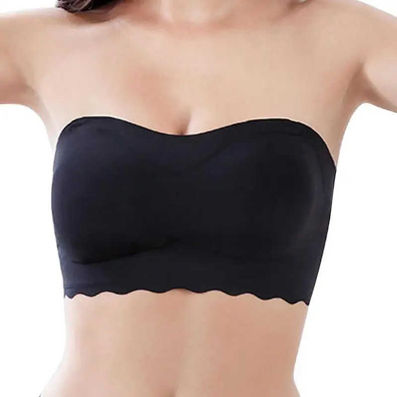 

Women Strapless Bra Strapless Underwire Breathable Invisible Bra Anti-Slip Multi-use Bandeau Bralette Sports Bra for Women