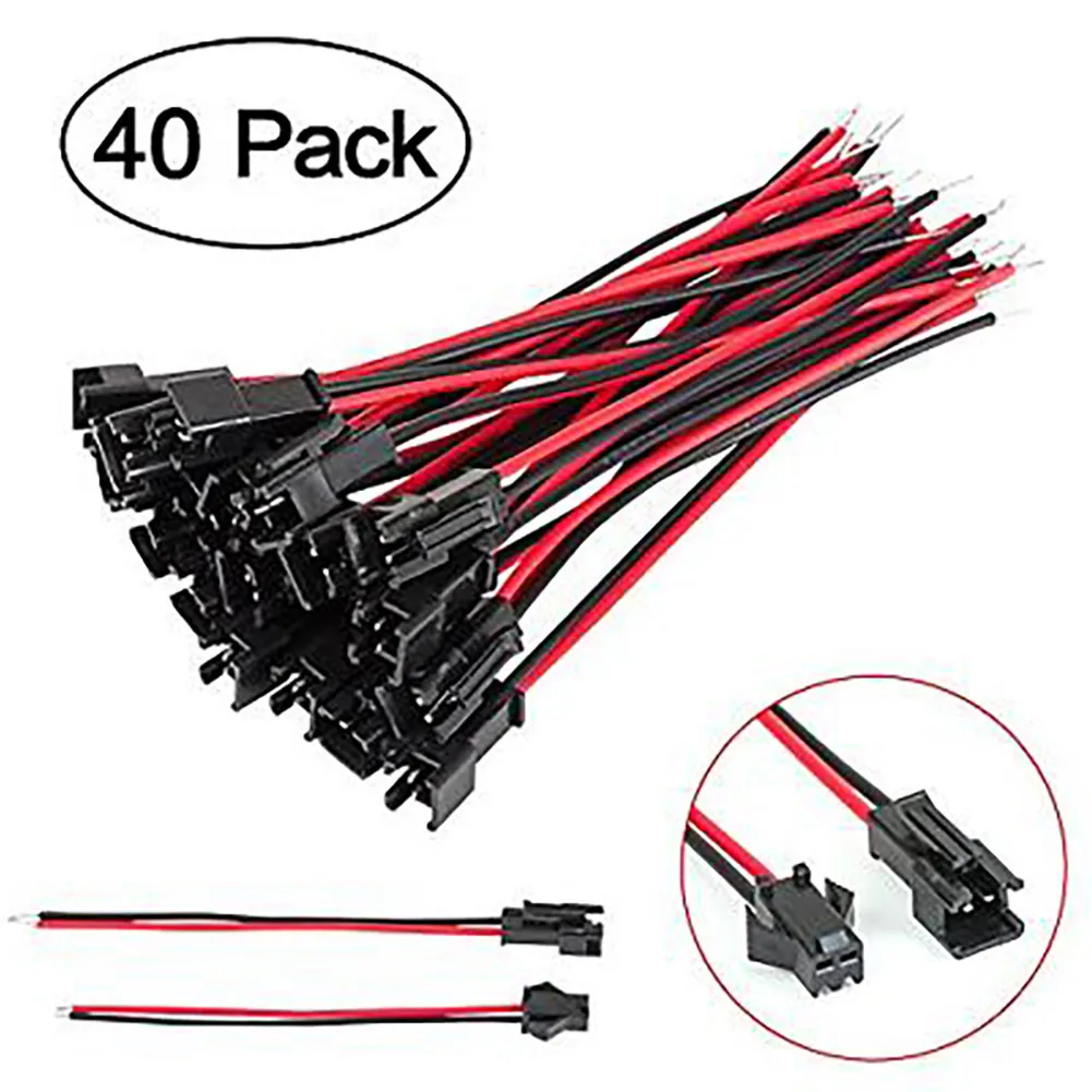 40 PCS 10/15cm JST SM Connector Vandesail SM 2Pin Jack Plug Male Female Wire Connector Adapter For LED Light Strips
40 PCS 10/15cm JST SM Connector Vandesail SM 2Pin Jack Plug Male Female Wire Connector Adapter For LED Light Strips