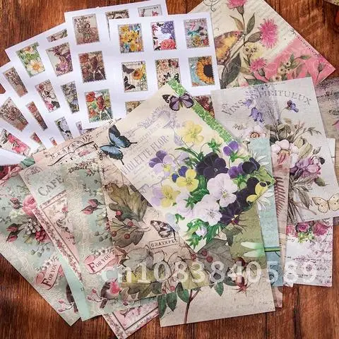 Vintage Scrapbooking material paper Decorative Hand Account Diary Album Creativity Background paper Craft Supplies 38 Pcs
Vintage Scrapbooking material paper Decorative Hand Account Diary Album Creativity Background paper Craft Supplies 38 Pcs
