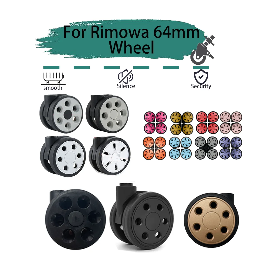 Adapt To Rimowa 64mm 50mm-Color Silent Wheel Universal Wheel Travel Suitcase Repair Travel Accessories Wheels Smooth Save Effort
Adapt To Rimowa 64mm 50mm-Color Silent Wheel Universal Wheel Travel Suitcase Repair Travel Accessories Wheels Smooth Save Effort