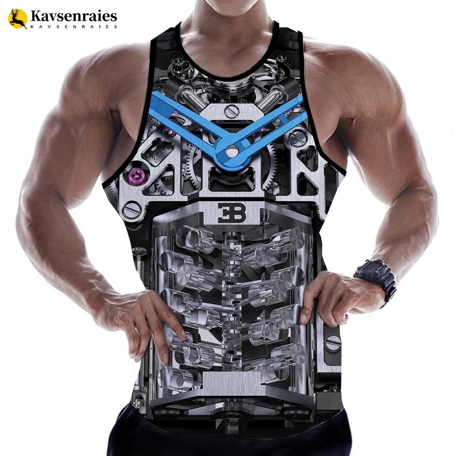 3D Engine Printed Sleeveless Vest Fashion Yuansu Style Vest Men's Casual Sports Vest Street Industrial Style Tops 6XL
3D Engine Printed Sleeveless Vest Fashion Yuansu Style Vest Men's Casual Sports Vest Street Industrial Style Tops 6XL