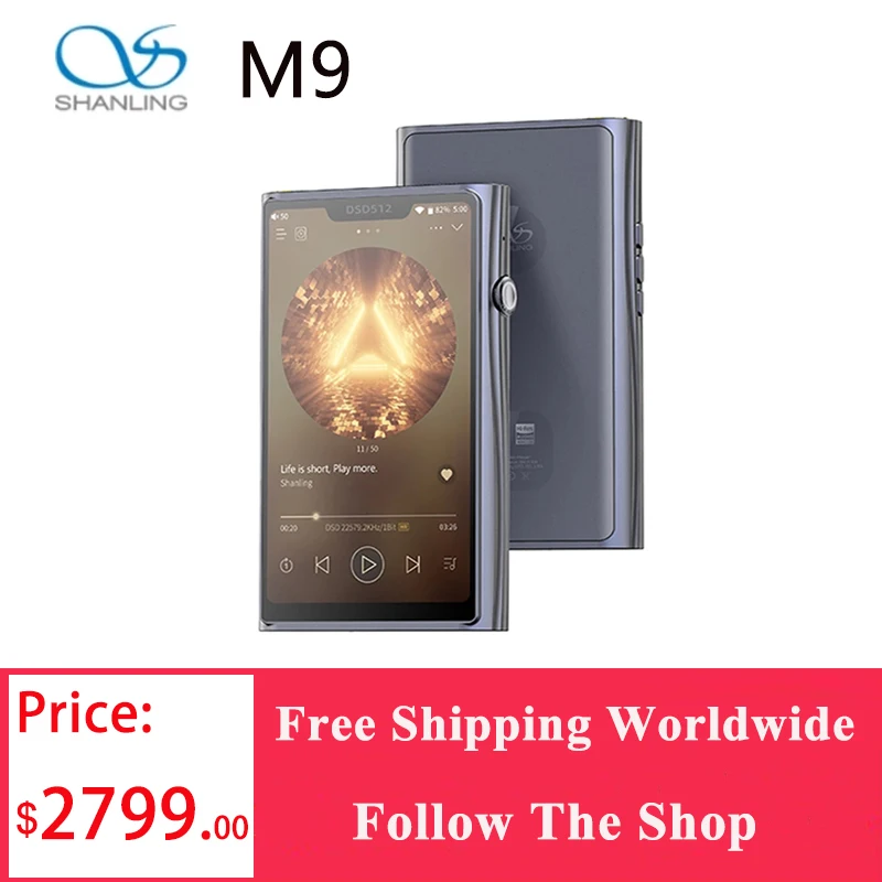 SHANLING M9 Android Portable Music Player MP3 AMP dual AK4499EQ DAC Chips PCM768/DSD512 MQA 16X DLNA/Airplay Bluetooth 5.0 LDAC
SHANLING M9 Android Portable Music Player MP3 AMP dual AK4499EQ DAC Chips PCM768/DSD512 MQA 16X DLNA/Airplay Bluetooth 5.0 LDAC