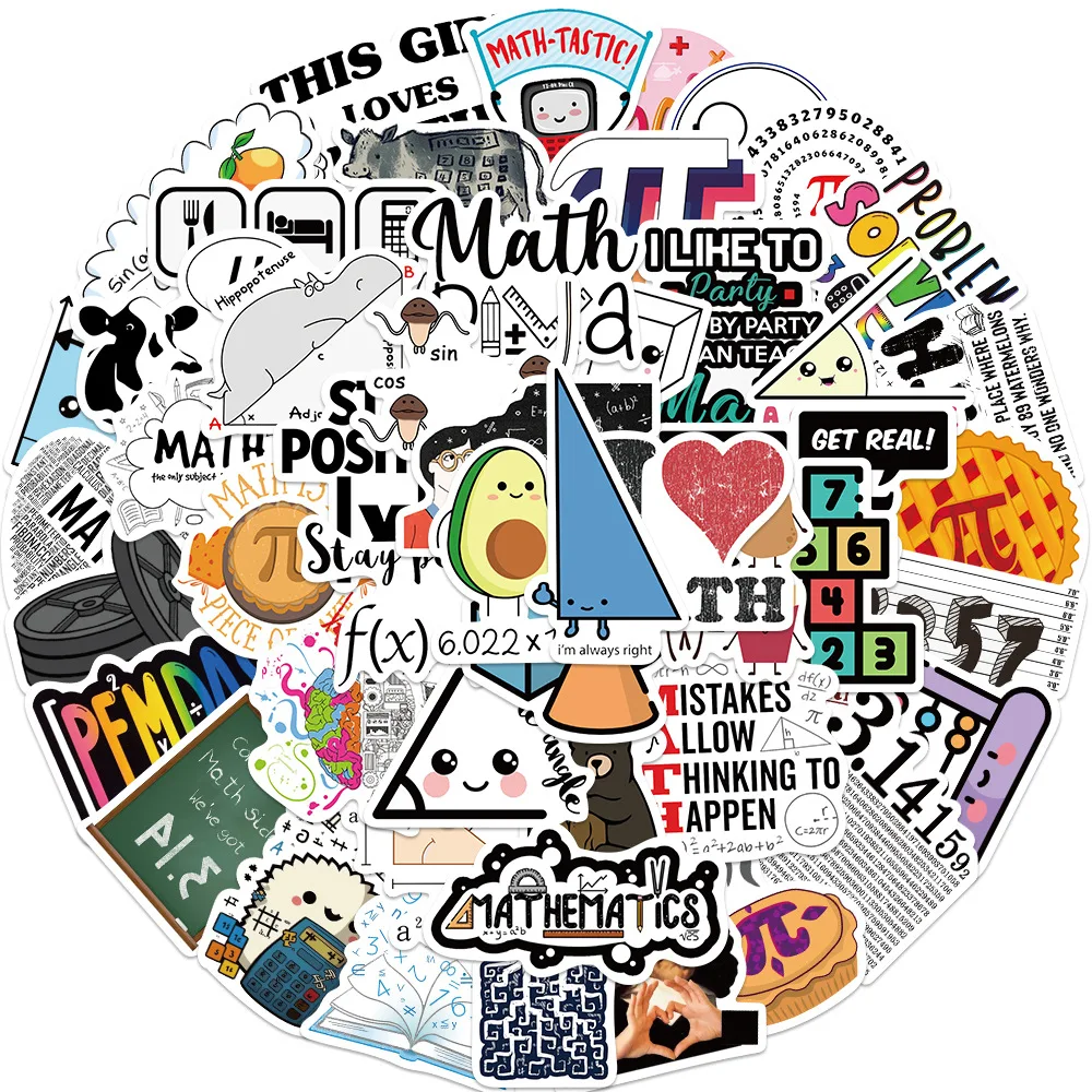 10/30/50PCS Mathematical Formula Graffiti Stickers DIY Skateboard Laptop Helmet Phone Luggage Car Cartoon Decal Kid Math Sticker
10/30/50PCS Mathematical Formula Graffiti Stickers DIY Skateboard Laptop Helmet Phone Luggage Car Cartoon Decal Kid Math Sticker