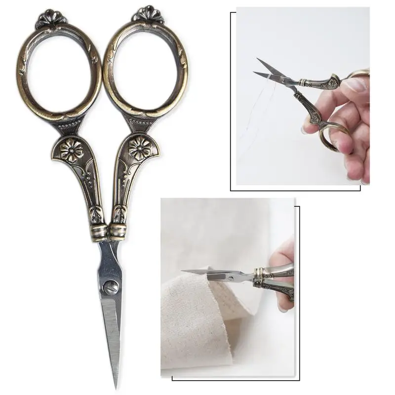 Antique Sewing Scissors 6 Piece Vintage Sewing Kit Complete Antique Embroidery Scissors Set Portable Small Vintage Scissors
Antique Sewing Scissors 6 Piece Vintage Sewing Kit Complete Antique Embroidery Scissors Set Portable Small Vintage Scissors