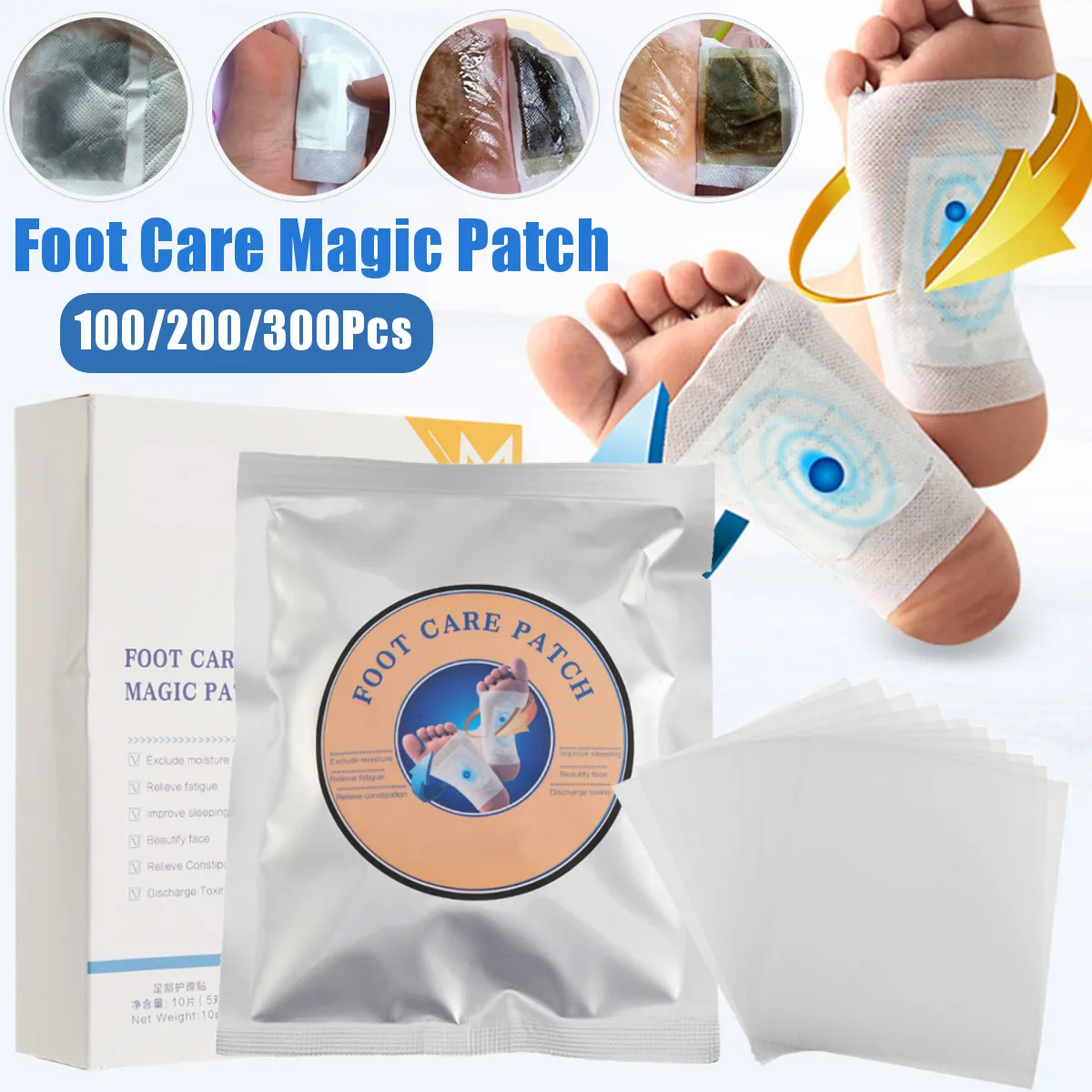 100pcs Foot Care Magic Patch Organic Herbal Cleansing Detox Removal Slimming Pads
100pcs Foot Care Magic Patch Organic Herbal Cleansing Detox Removal Slimming Pads