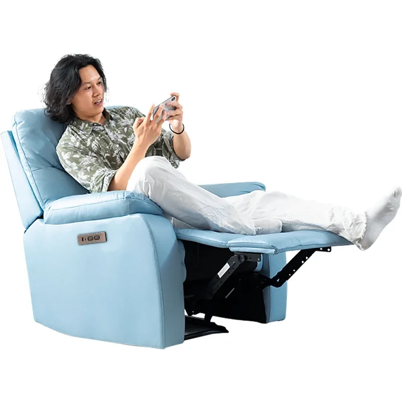 

Кожаный Электрический многофункциональный одноместный диван первоклассный ленивый Наклонный стул-качалка для гостиной Xl