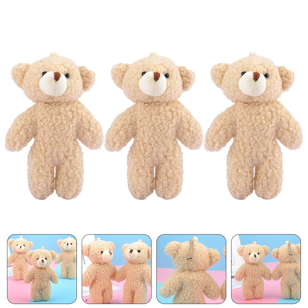 3pcs Bear Keychain Plush Stuffed Bear Keyring Decorative Bag Purse Pendant New Year Party Favor Christmas Gift
3pcs Bear Keychain Plush Stuffed Bear Keyring Decorative Bag Purse Pendant New Year Party Favor Christmas Gift