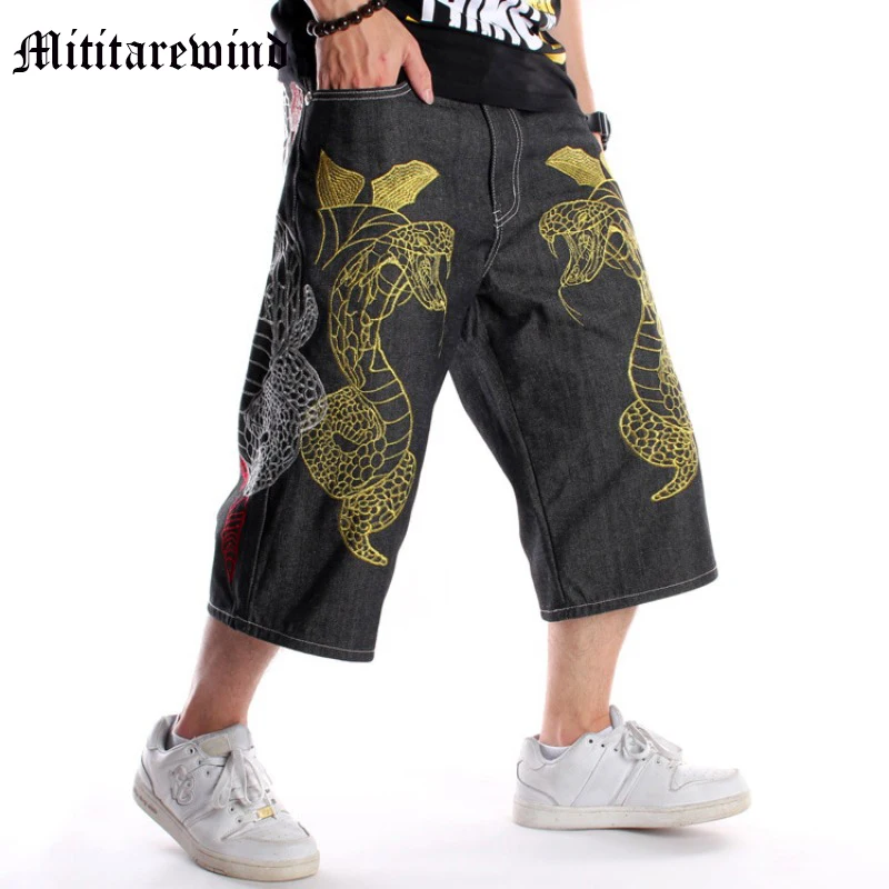 Hip Hop Y2k Men's Calf-Length Jeans Baggy Oversize Loose Casual Denim Pants Embroidery Straight High Street Summer Trousers
Hip Hop Y2k Men's Calf-Length Jeans Baggy Oversize Loose Casual Denim Pants Embroidery Straight High Street Summer Trousers