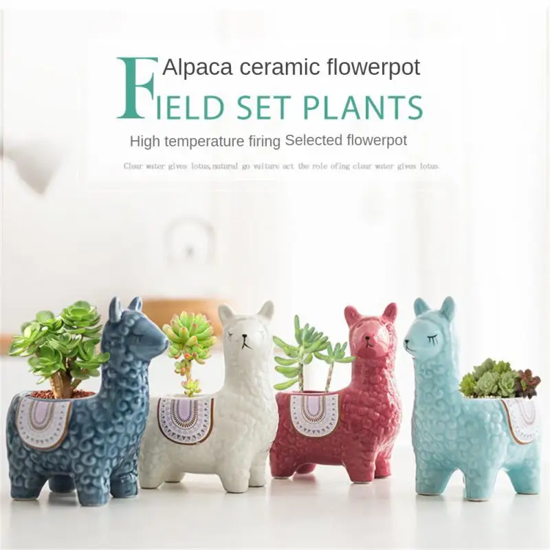 Creative Cartoon Color Glazed Alpaca Flower Pot Ceramic Crafts Home Decoration Living Room Green Plant Potted Flower Pot
Creative Cartoon Color Glazed Alpaca Flower Pot Ceramic Crafts Home Decoration Living Room Green Plant Potted Flower Pot