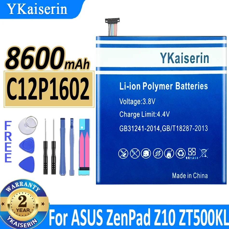 YKaiserin C12P1601 C12P1602 Battery For ASUS ZENPAD 3S 10 Z500K Z10 Z500KL ZT500KL Pad Book High Capacity Batterij
YKaiserin C12P1601 C12P1602 Battery For ASUS ZENPAD 3S 10 Z500K Z10 Z500KL ZT500KL Pad Book High Capacity Batterij