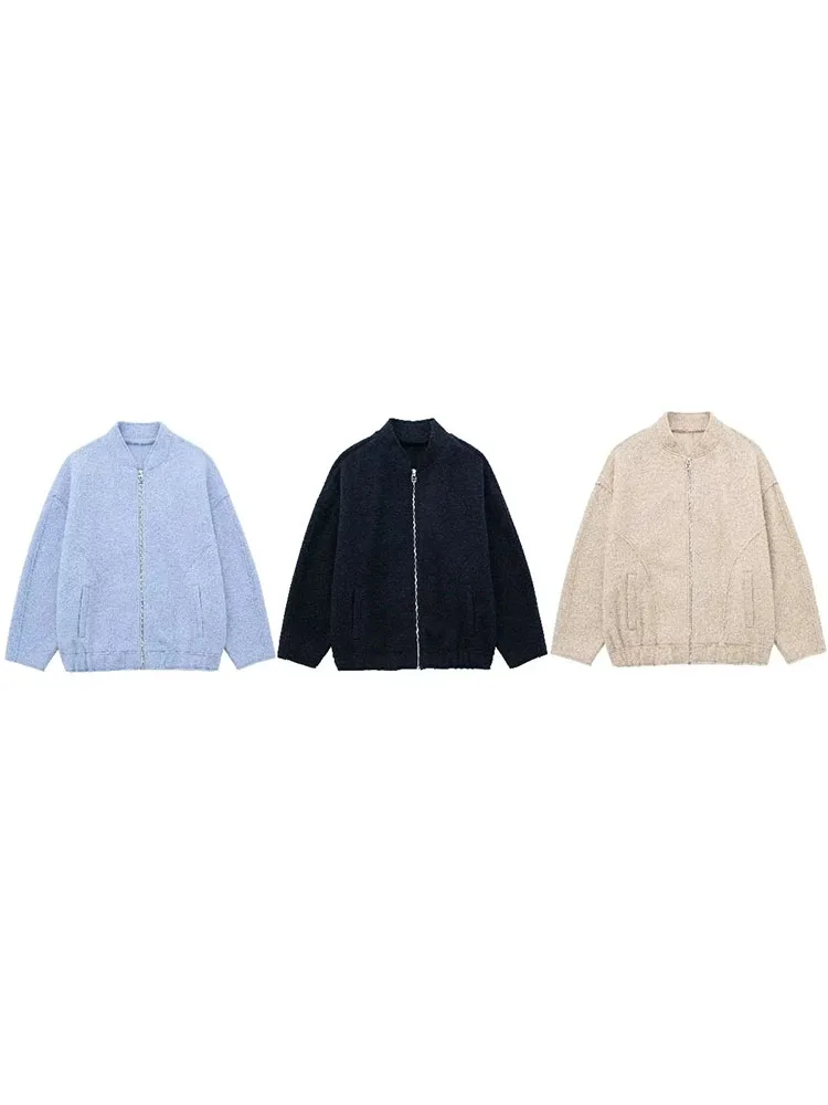 TRAF Cropped Jacket Woman Winter Fashion Pockets Oversize Jackets for Women Vintage Long Sleeve Streetwear Coats
TRAF Cropped Jacket Woman Winter Fashion Pockets Oversize Jackets for Women Vintage Long Sleeve Streetwear Coats