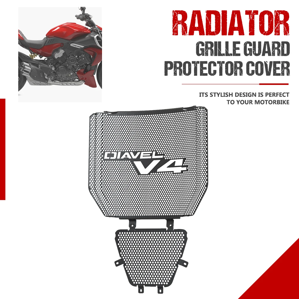 Diavel V4 Motorcycle Accessories Aluminum Radiator Grille Cover Guard Protection Protetor For Ducati Diavel V4 2023-2024
Diavel V4 Motorcycle Accessories Aluminum Radiator Grille Cover Guard Protection Protetor For Ducati Diavel V4 2023-2024