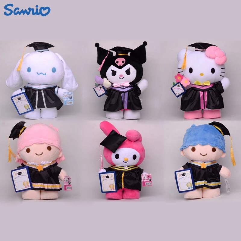 35 см Sanrio аниме Выпускной сезон Hello Kitty Kuromi My Melody Cinnamoroll плюшевая игрушка мультфильм
35 см Sanrio аниме Выпускной сезон Hello Kitty Kuromi My Melody Cinnamoroll плюшевая игрушка мультфильм