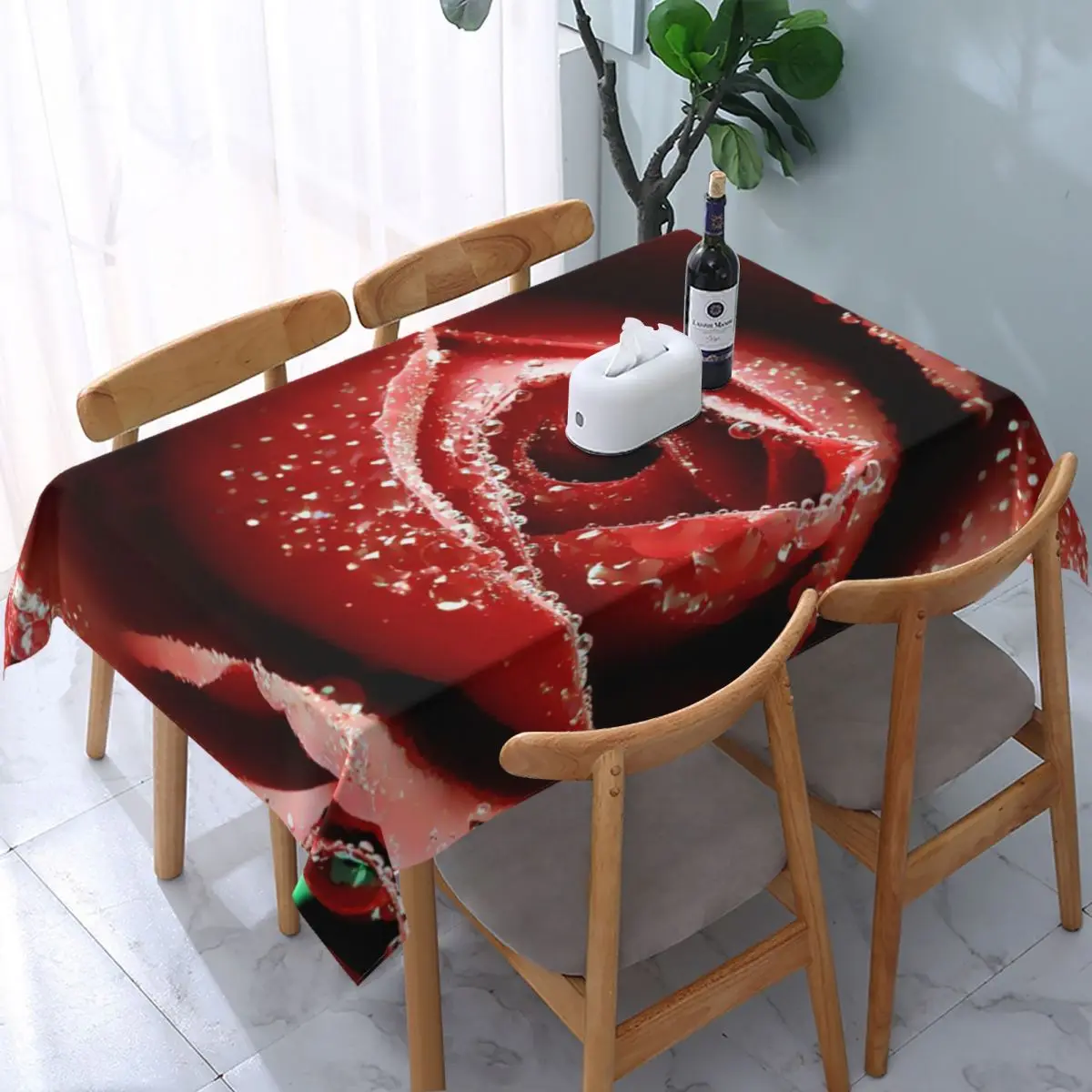 Rectangular Tablecloth Tablecloth Fit 40"-44" Elastic Edge Table Cloth Rose Flower Table Covers
Rectangular Tablecloth Tablecloth Fit 40"-44" Elastic Edge Table Cloth Rose Flower Table Covers