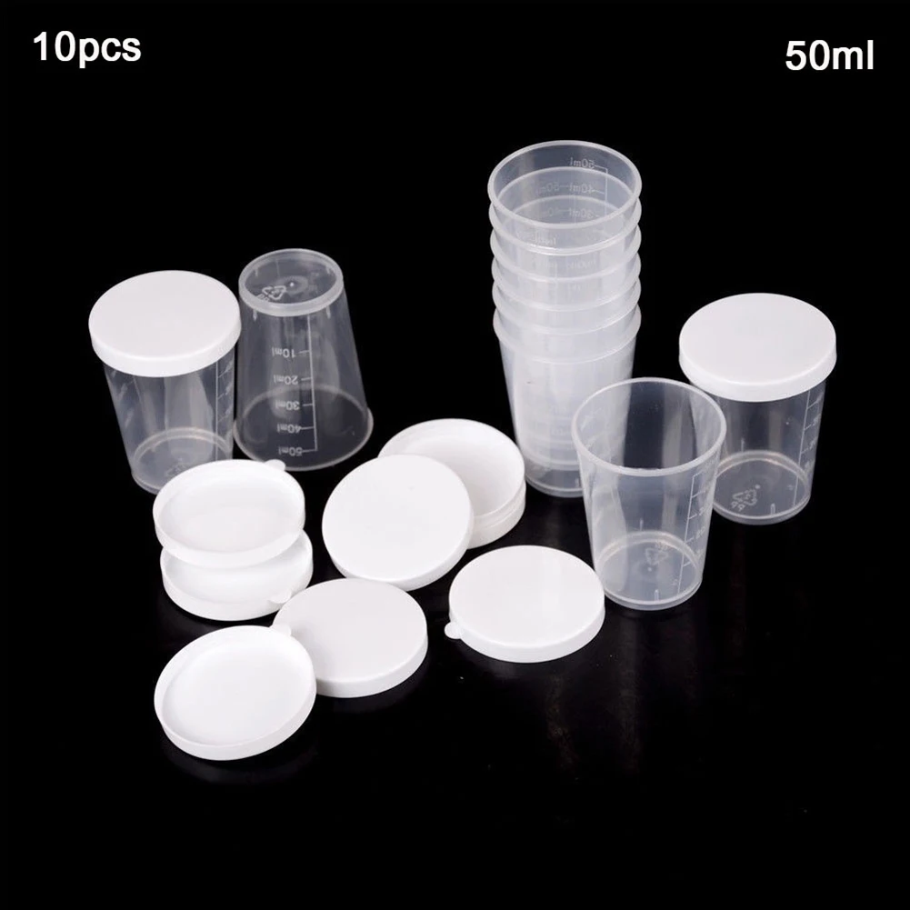 10pcs 50ml Transparent Medicine Measuring Cup With White Lids Cap Container Making Tool Transparent Mixing Cup Tools
10pcs 50ml Transparent Medicine Measuring Cup With White Lids Cap Container Making Tool Transparent Mixing Cup Tools