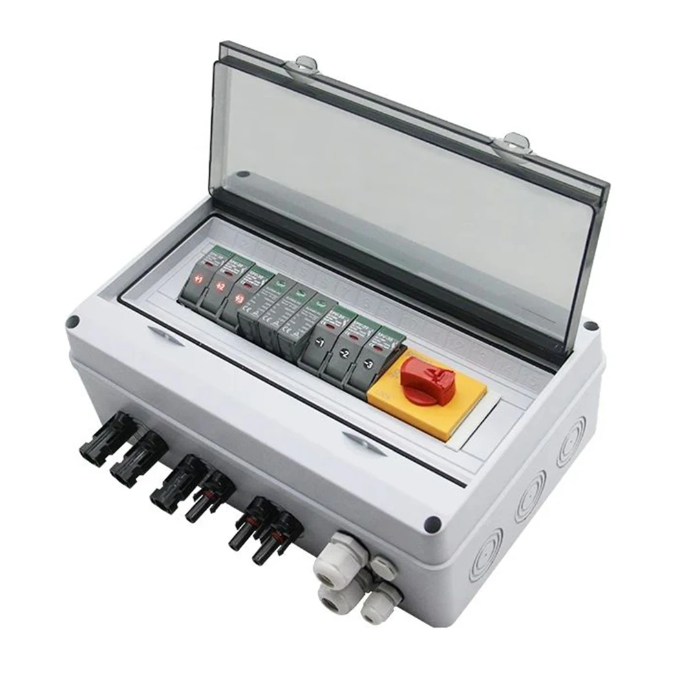 3 In 1 Out PV Combiner BoxPower Distribution 1000V Waterproof For Residential Rooftop PV Plants LQX-C DC Strings Electrical
3 In 1 Out PV Combiner BoxPower Distribution 1000V Waterproof For Residential Rooftop PV Plants LQX-C DC Strings Electrical
