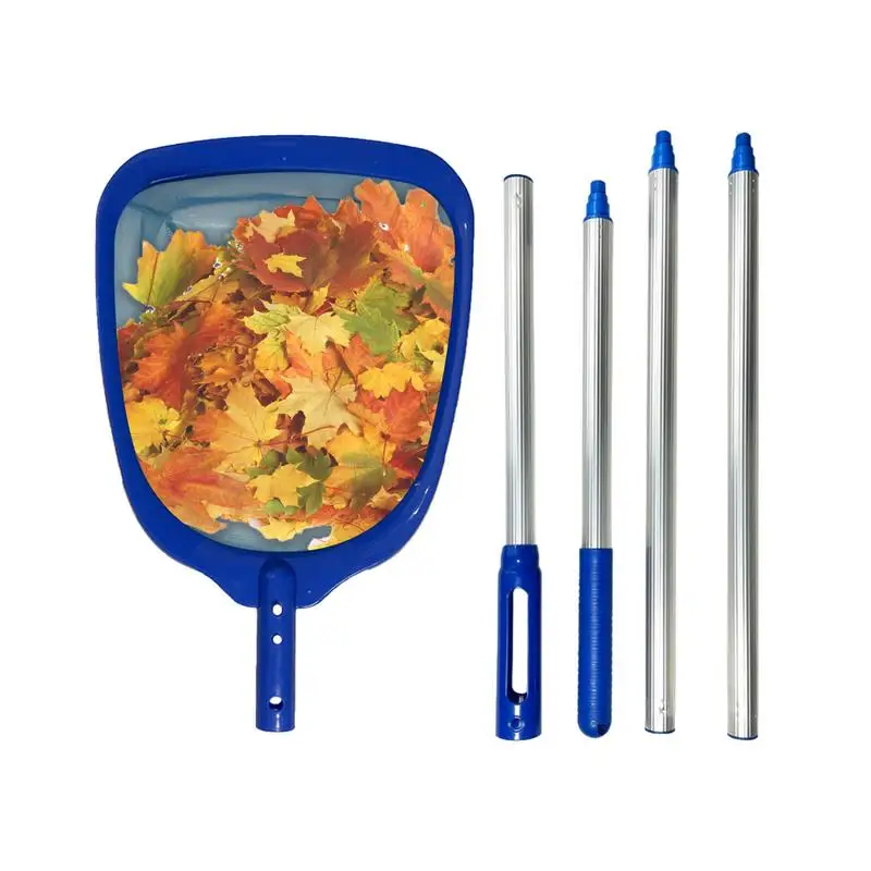 Telescopic Pole Swimming Pool Skimmer Swimming Pool Leaf Net, With 4-section Threaded Splicing Pole Extra Long cleaning tool
Telescopic Pole Swimming Pool Skimmer Swimming Pool Leaf Net, With 4-section Threaded Splicing Pole Extra Long cleaning tool