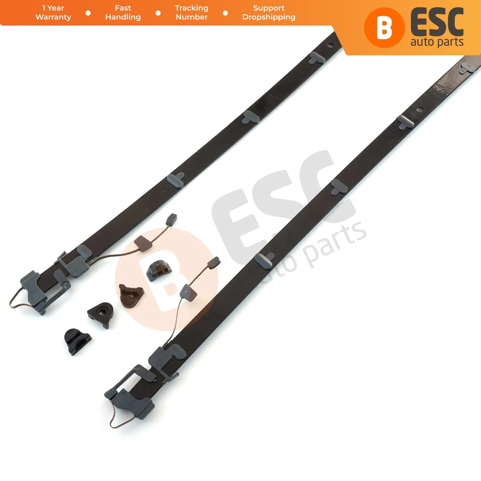 

ESR590 Panoramic Sliding Roof Sunroof Rail Frame Glass Slider Guide Repair Set for Mercedes CLA GLA Class A180 Lenght: 62.5 cm