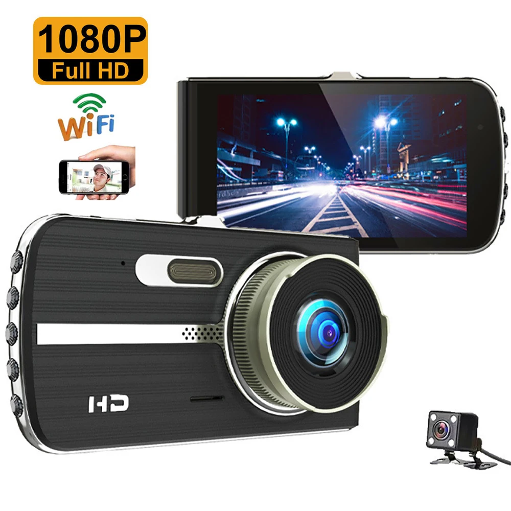 Car DVR WiFi Full HD 1080P Dash Cam Rear View Vehicle Camera Video Recorder Night Vision Auto DVRs Dashcam GPS Car Accessories
Car DVR WiFi Full HD 1080P Dash Cam Rear View Vehicle Camera Video Recorder Night Vision Auto DVRs Dashcam GPS Car Accessories