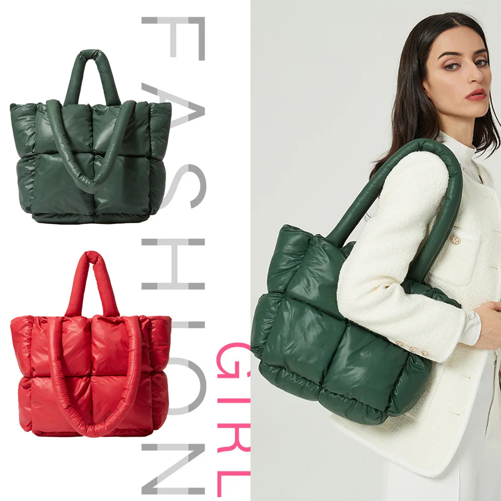 Autumn and Winter down Jacket Shoulder Bag PU Leather Lacquered Soft Large-Capacity Handbag Fashionable Simple Tote Bag
Autumn and Winter down Jacket Shoulder Bag PU Leather Lacquered Soft Large-Capacity Handbag Fashionable Simple Tote Bag
