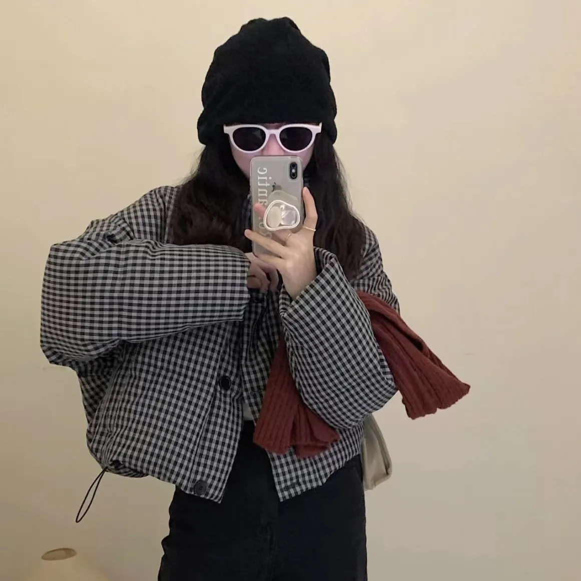 Reverse season plaid down jacket for women's winter short 2023 new loose fitting, slimming, and thickened bread jacket
Reverse season plaid down jacket for women's winter short 2023 new loose fitting, slimming, and thickened bread jacket
