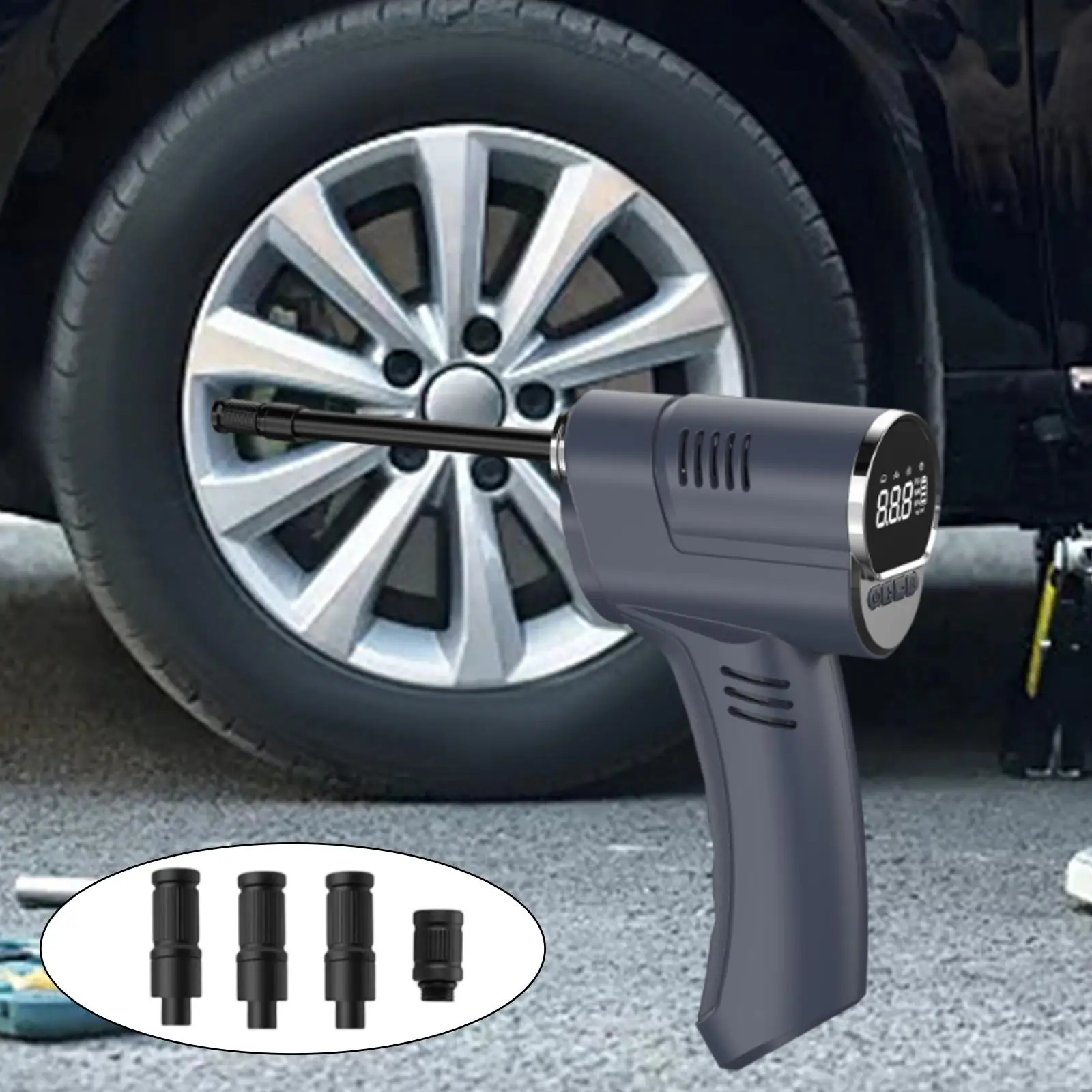Cordless Electric Digital Tire Pump Car Tire Inflator for Car Bike Tire Pressure Preset Professional with Lighting 7.4V 50W
Cordless Electric Digital Tire Pump Car Tire Inflator for Car Bike Tire Pressure Preset Professional with Lighting 7.4V 50W