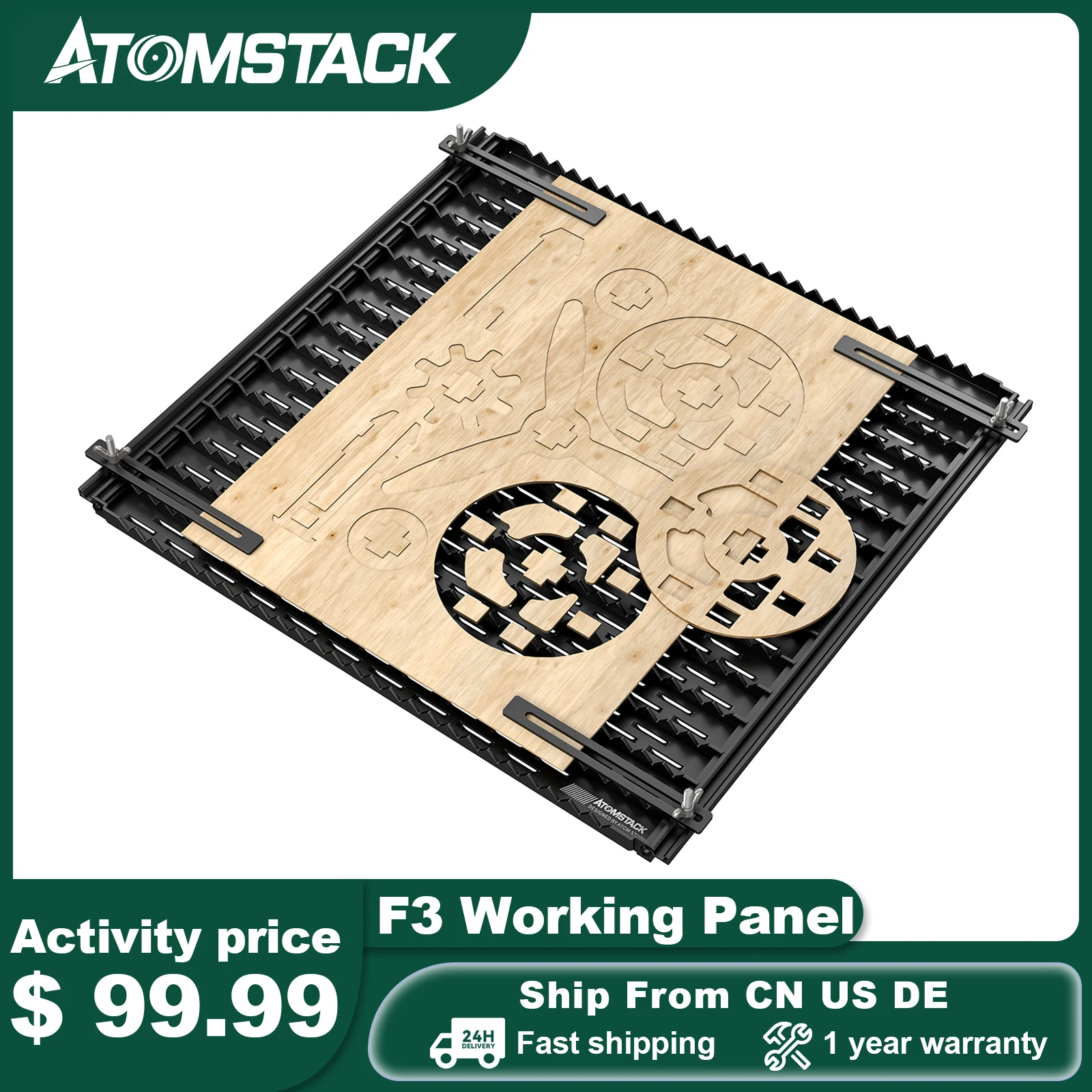 Atomstack F3 Laser Cutting Plate Honeycomb Working Table 460*425mm Board Laser Cutting Machine Accessories For X20 S20 A20 X30
Atomstack F3 Laser Cutting Plate Honeycomb Working Table 460*425mm Board Laser Cutting Machine Accessories For X20 S20 A20 X30