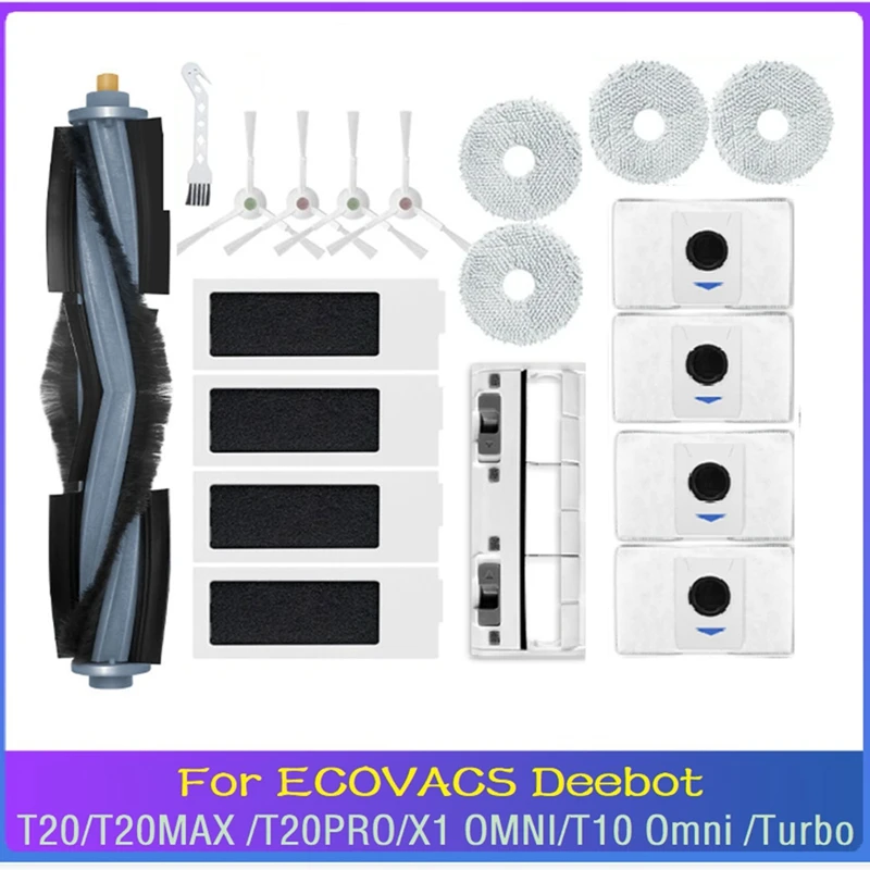 Комплект сменных деталей для робота-пылесоса Ecovacs Deebot T20 PRO /T20 MAX/ T20 PRO PLUS/ T20 MAX PLUS / X1/ T10, 19 шт.
Комплект сменных деталей для робота-пылесоса Ecovacs Deebot T20 PRO /T20 MAX/ T20 PRO PLUS/ T20 MAX PLUS / X1/ T10, 19 шт.