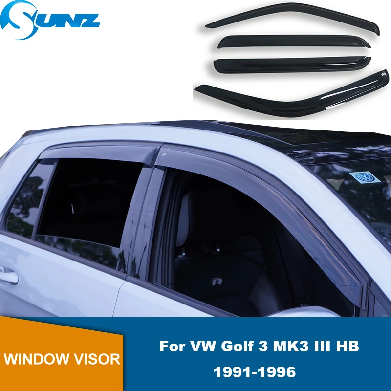 

Car Rain Shield For VW Golf 3 MK3 1991 1992 1993 1994 1995 1996 Car Side Window Visor Wind Deflector Sun Shade Rain Guard 4 Pcs