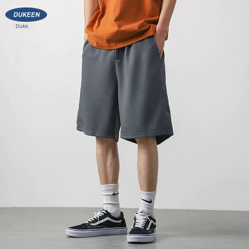 

EN American Waffle ShortS For Men's Summer Loose Casual Cityboy Sanitary With A Five Point SportS Pants