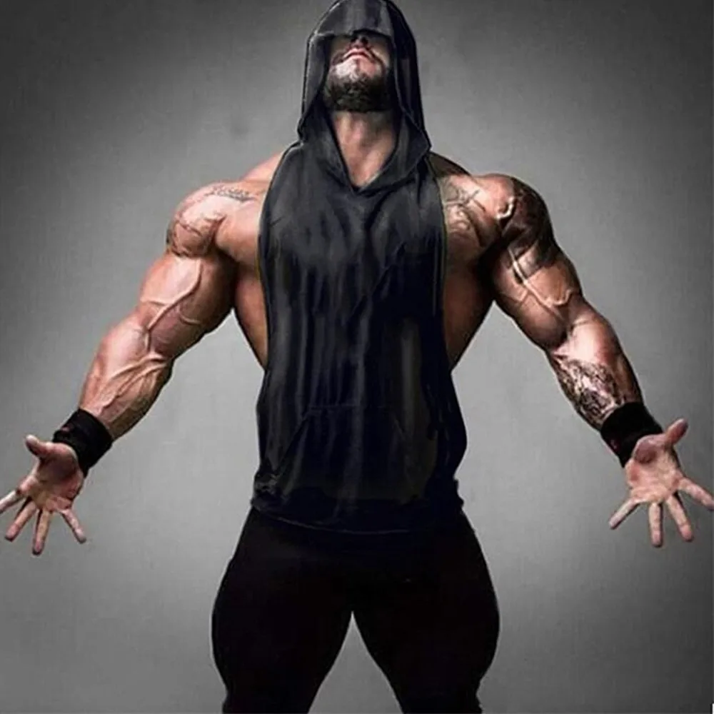 New Men Summer Running Sleeveless Gym Training Muscle Hooded Vest Tops T Shirt Fitness Sportswear Workout Fashion Men's Tanks
New Men Summer Running Sleeveless Gym Training Muscle Hooded Vest Tops T Shirt Fitness Sportswear Workout Fashion Men's Tanks