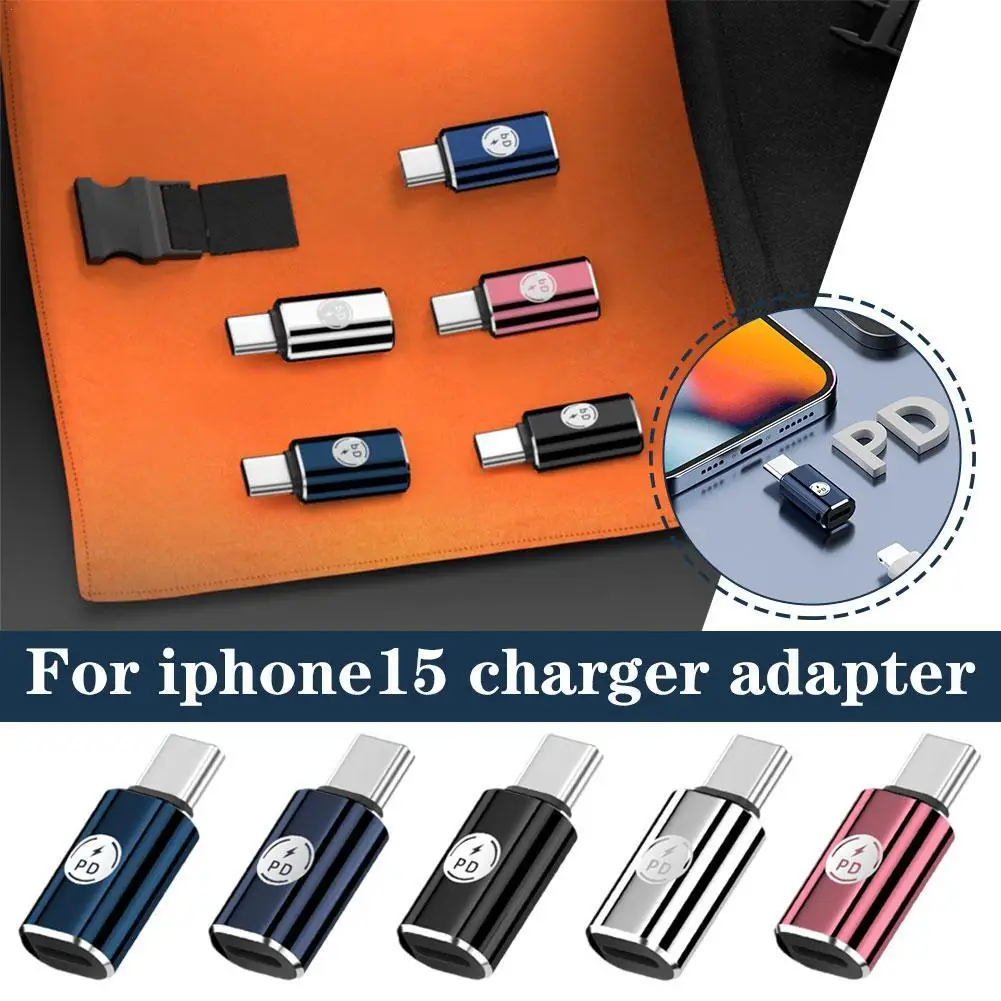 

For Iphone15 Series Charger Adapter Connector 8pin To Type-C Adapter PD Fast Charging Cable Converter For Iphone Tablet Ipad