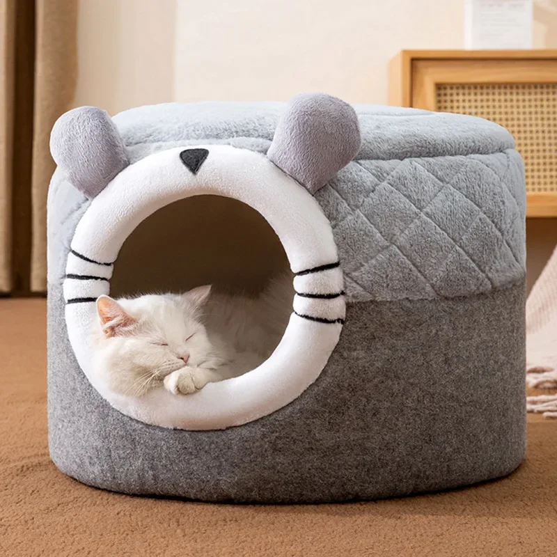 Indoor Warm Cat Dog House Soft Pet Tent Cave Bed Deep Sleep Cat Kennel with Removable Cushion for Kitten Puppy Comfortable Bed
Indoor Warm Cat Dog House Soft Pet Tent Cave Bed Deep Sleep Cat Kennel with Removable Cushion for Kitten Puppy Comfortable Bed