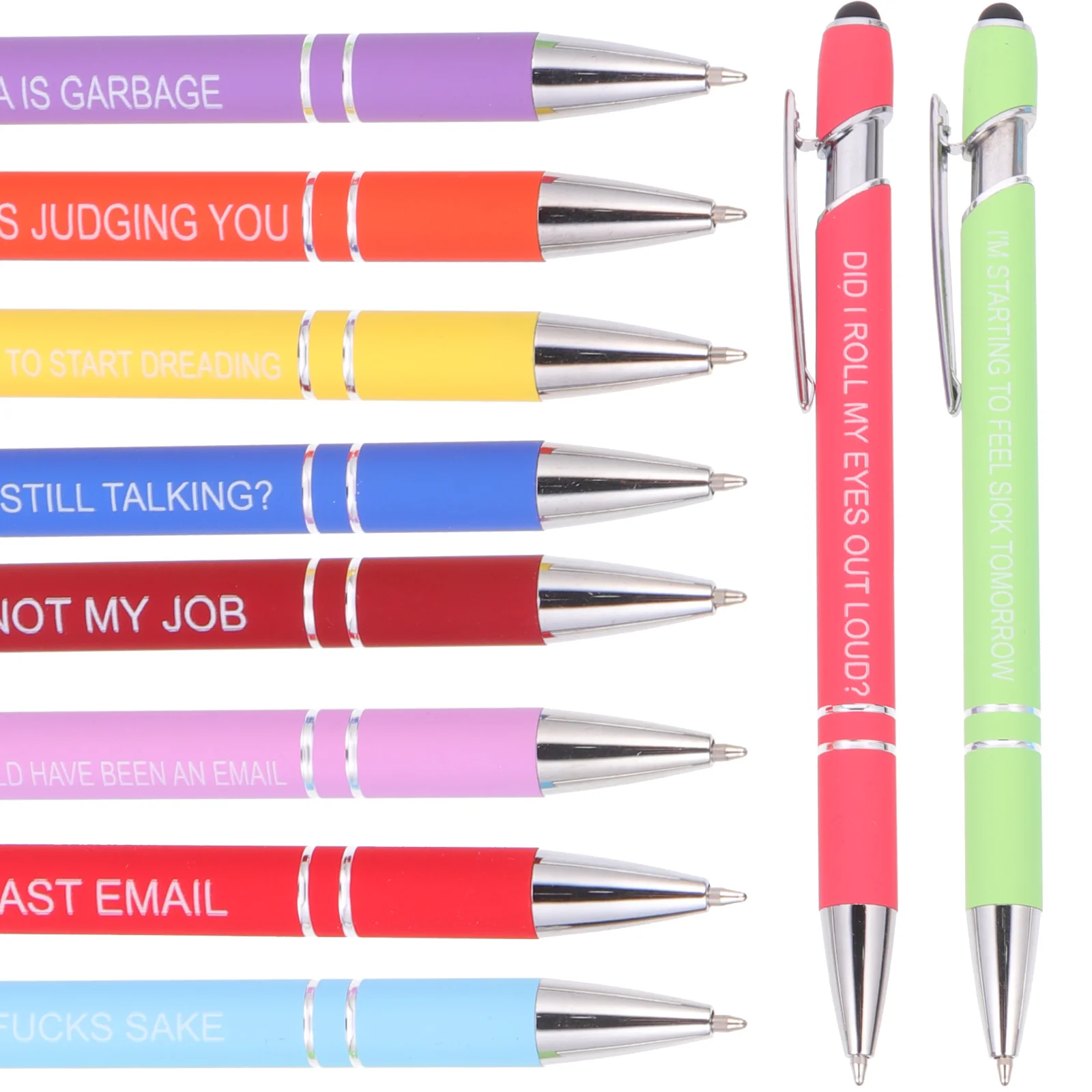 

10 Pcs Inspirational Ballpoint Pen Daily Use Writing Pens Adorable Adult Multifunction