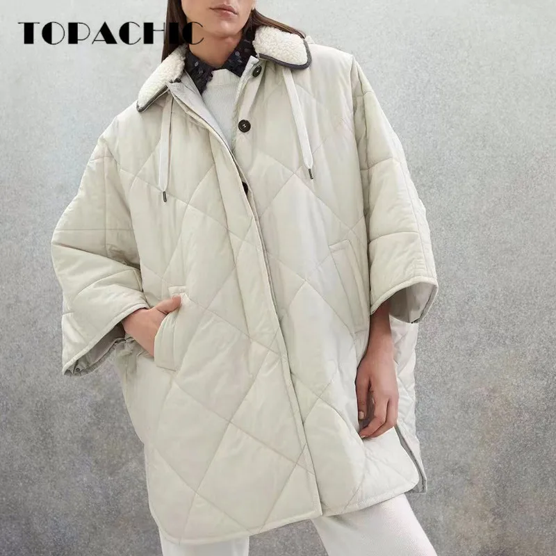9.7 TOPACHIC Women's Temperament Elegant Detachable Lambswool Collar Batwing Sleeve Hooded Loose Goose Down Outerwear
9.7 TOPACHIC Women's Temperament Elegant Detachable Lambswool Collar Batwing Sleeve Hooded Loose Goose Down Outerwear