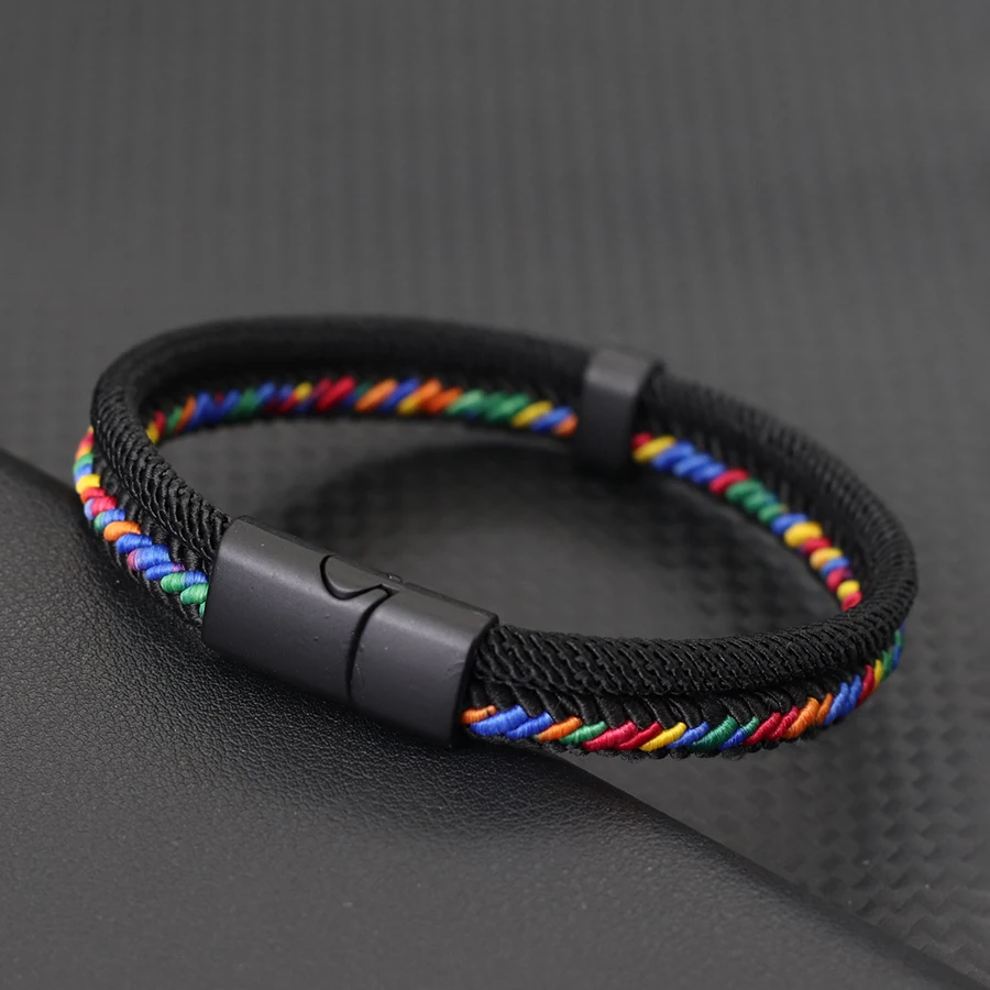 Personalized Men's Rope Bracelet - Handmade Ethnic Fabric with Detachable Buckle 6 S5ae81b81b4054e5e82ec99bf348b2227C