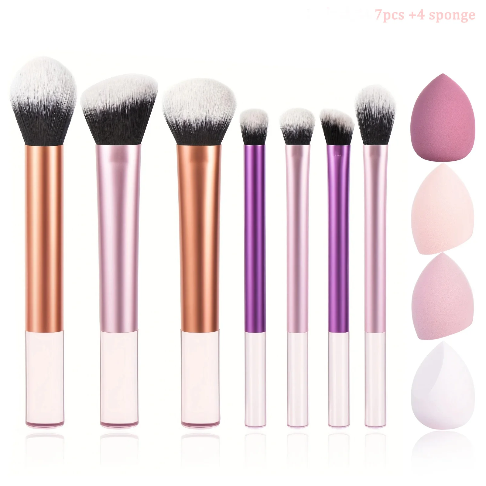 

Makeup Brush Set With Puff, For Concealer, Foundation, Eye shadow, For Blending & Buffing, Makeup Brush Set for Sculptin