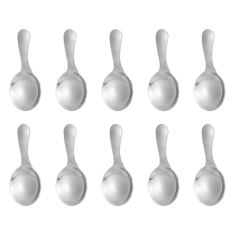 10 Pcs Stainless Steel Short Handle Spoons Mini Salt Spoons Condiments Spoon Dessert Spoon Tea Coffee Spoons,Silver
10 Pcs Stainless Steel Short Handle Spoons Mini Salt Spoons Condiments Spoon Dessert Spoon Tea Coffee Spoons,Silver
