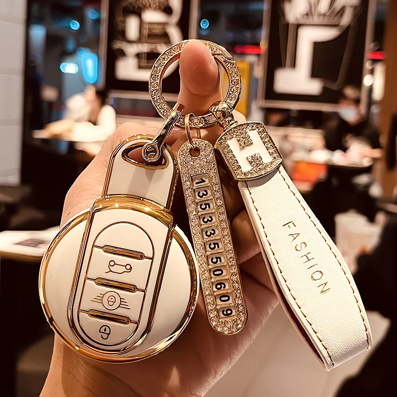 TPU Car Remote Key Case Cover Fob For BMW MINI COOPER S ONE JCW F54 F55 F56 F57 F60 Clubman S Countryman Women Holder Keychain
TPU Car Remote Key Case Cover Fob For BMW MINI COOPER S ONE JCW F54 F55 F56 F57 F60 Clubman S Countryman Women Holder Keychain