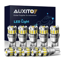 10X W5W LED T10 LED Bulbs Canbus 4014 3020SMD For BMW Audi Car Parking Position Lights Interior Map Dome Lights 12V White 6500K