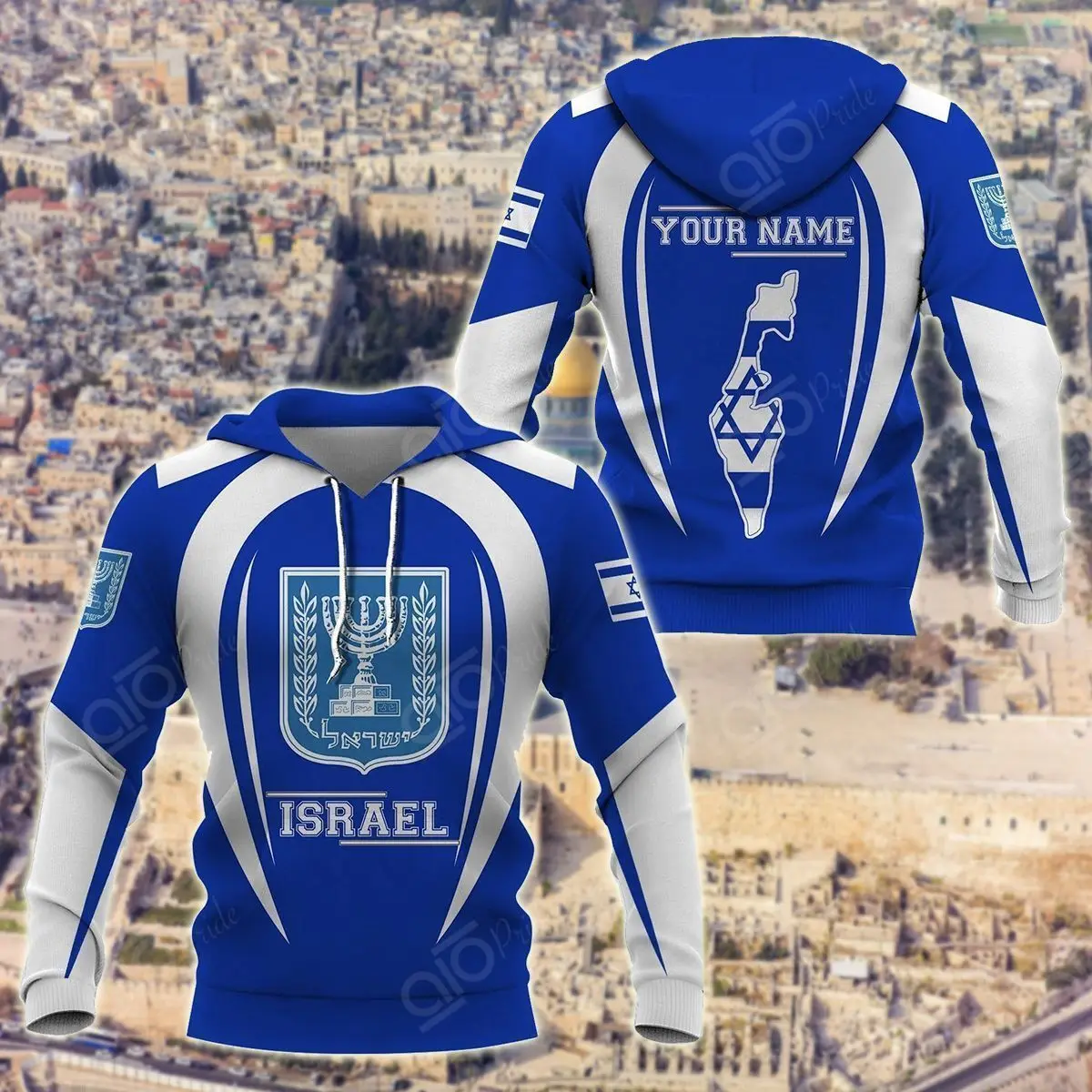 Custom Name Israel Flag 3D Printed Hoodie Men's Casual Streetwear Hoodie Vintage Zipper Hoodie Israel Emblem Hoodie
Custom Name Israel Flag 3D Printed Hoodie Men's Casual Streetwear Hoodie Vintage Zipper Hoodie Israel Emblem Hoodie