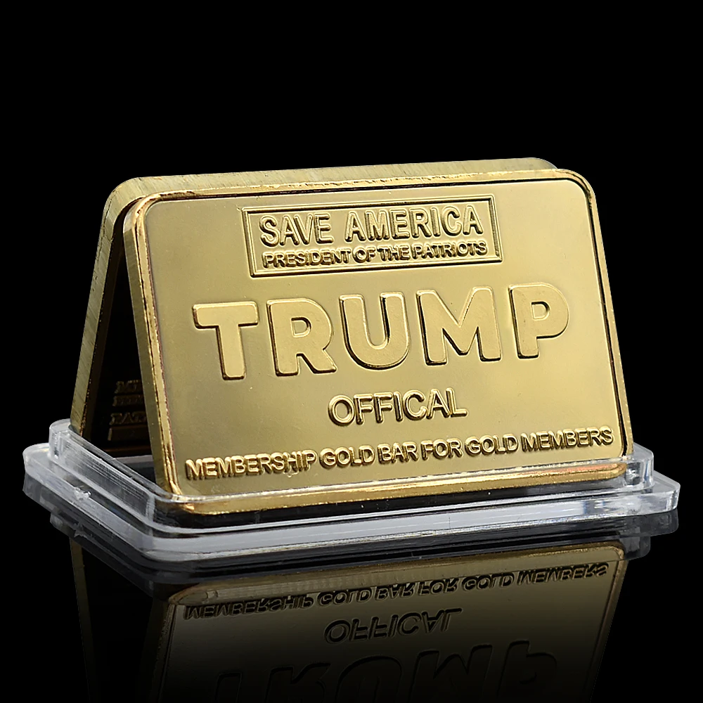 Trump 2024 Gold Bar Square Challenge Coin The Former US President Returns Fans Collect Gifts
Trump 2024 Gold Bar Square Challenge Coin The Former US President Returns Fans Collect Gifts