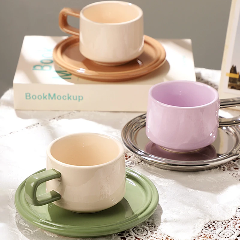 3PCS Set Of INS Korean Simple Afternoon Tea Ceramic Mug Fun Hit Color Pearl Water Cup Home Office Coffee Cup Saucer With Spoon
3PCS Set Of INS Korean Simple Afternoon Tea Ceramic Mug Fun Hit Color Pearl Water Cup Home Office Coffee Cup Saucer With Spoon
