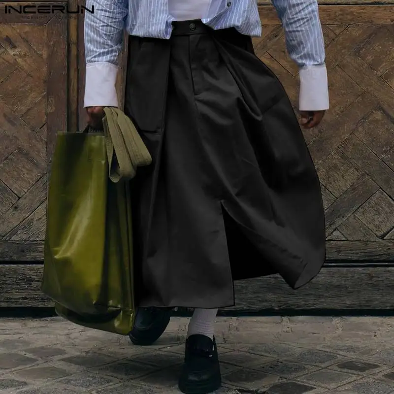 INCERUN Men Skirts Solid Color Button Streetwear 2023 Pockets Men Bottoms Pleated Personality Fashion Unisex Casual Skirts S-5XL
INCERUN Men Skirts Solid Color Button Streetwear 2023 Pockets Men Bottoms Pleated Personality Fashion Unisex Casual Skirts S-5XL