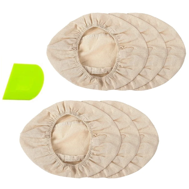 6 Packs Bread Proofing Basket Cloth Liner Rattan Baking Dough Basket Cover Banneton Proofing Cloth(10 Inch)
6 Packs Bread Proofing Basket Cloth Liner Rattan Baking Dough Basket Cover Banneton Proofing Cloth(10 Inch)