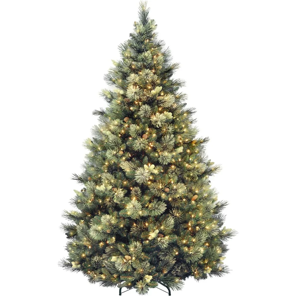 

National Tree Company Carolina Pine 7.5 Foot Artificial Holiday Prelit Christmas Tree w/750 Clear Lights,1399 Branch Tips
