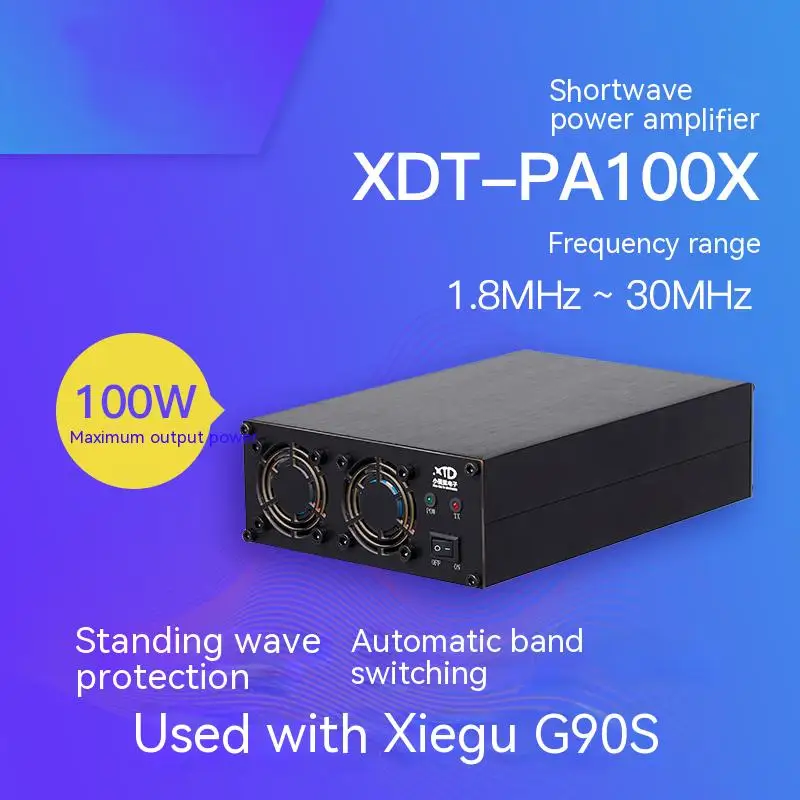 Короткий волновой усилитель мощности PA100X подходит для стандарта использования радиоусилителя G90S 100 Вт
Короткий волновой усилитель мощности PA100X подходит для стандарта использования радиоусилителя G90S 100 Вт
