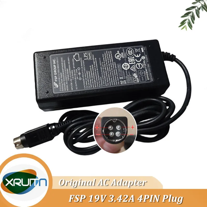

Genuine FSP FSP065-REBN2 AC Switching Power Adapter 19V 3.42A 65W 4Pin Plug Charger Power Supply